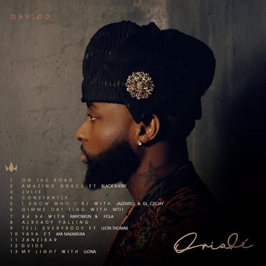 Davido marks 15-year career with release of sixth album ‘ORIADE’