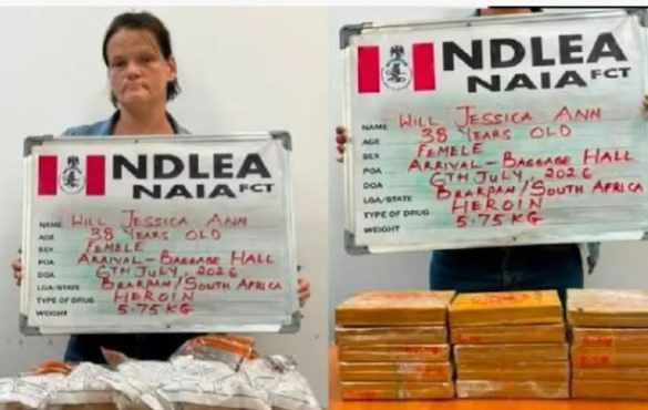 South African Woman Gets 25 Years for Importing Heroin into Nigeria